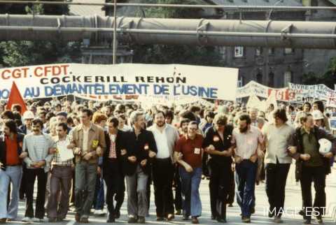 Manifestation à Réhon (Meurthe-et-Moselle)